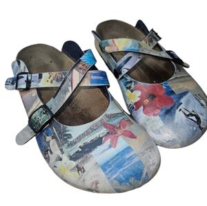 Birkenstock Dorian Surfer Mules Hawaiian Clogs Sandals Birks Birki's Womens 6
